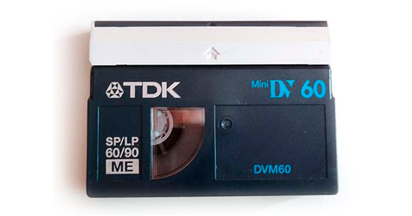 cinta MiniDV tanto miniDV estandar como HDV que podemos digitalizar como archivo MP4 ó DV