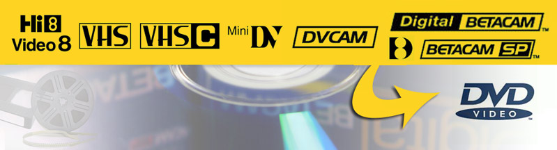 Digitalizamos Betacam, miniDV, cintas 8mm y VHS a DVD-video